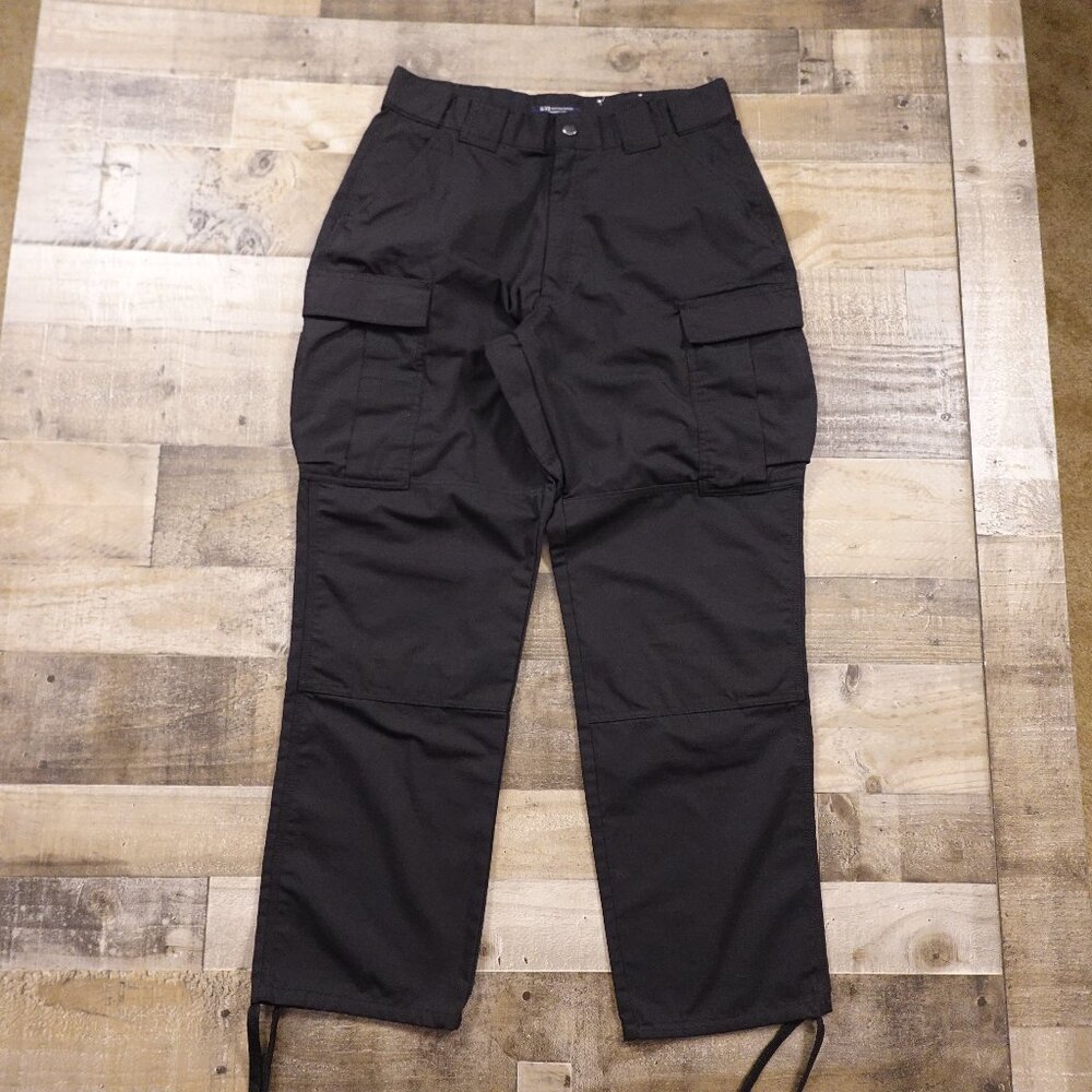 5.11 Tactical TDU Ripstop Pant Men's Large Regular Black Cargo Law Enforcement